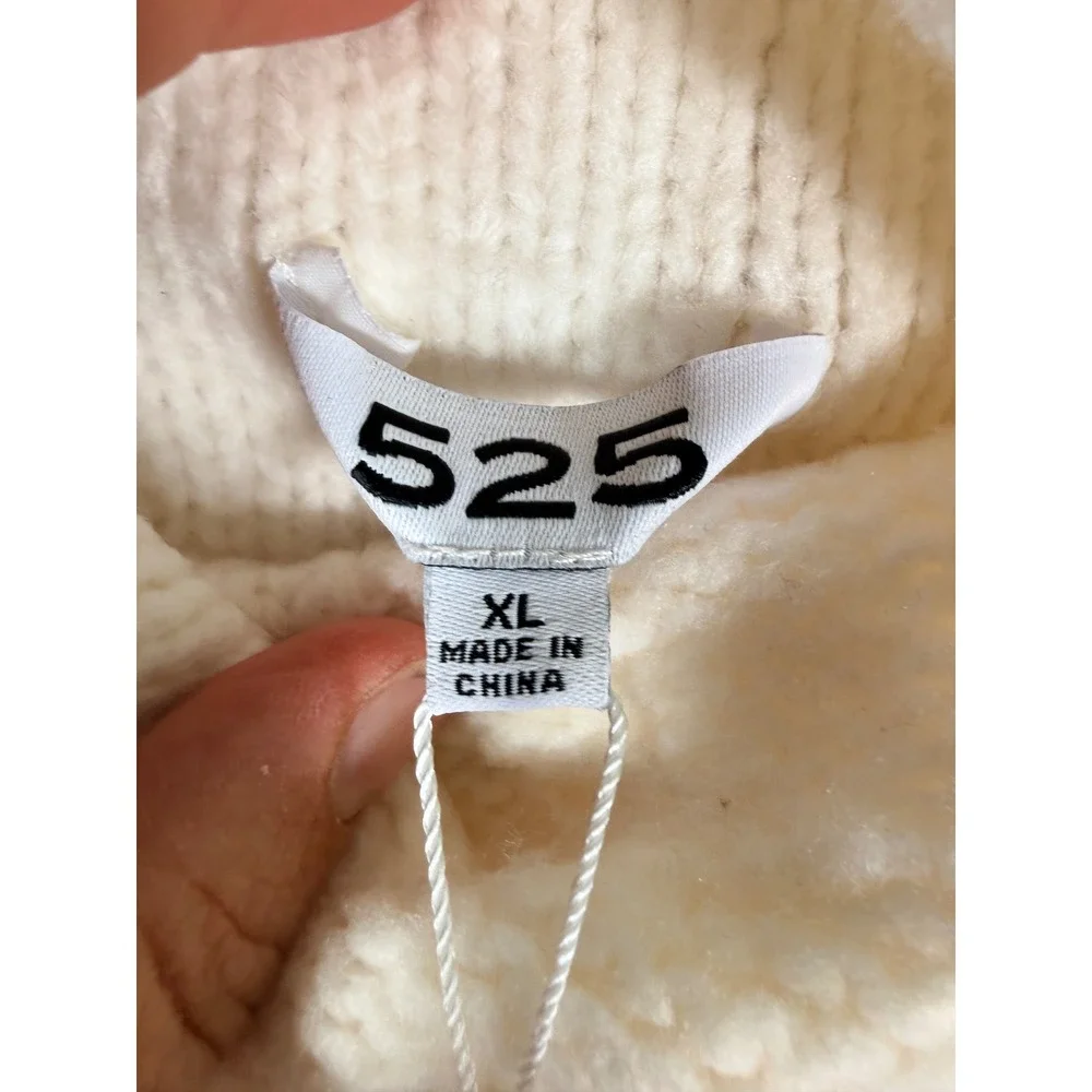 525‎ America Women Sea Salt White Kendall Funnel Neck Cable Tank